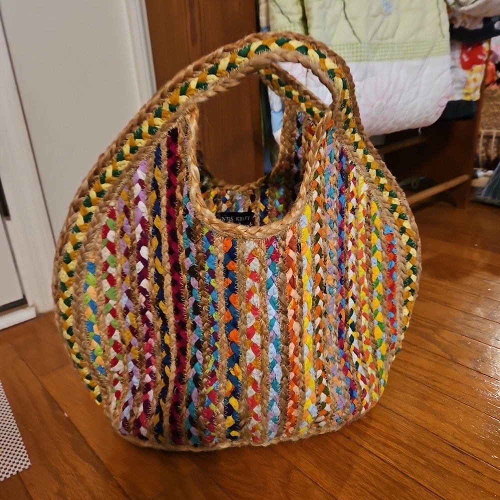 Antik Kraft Colorful Woven Tote Bag